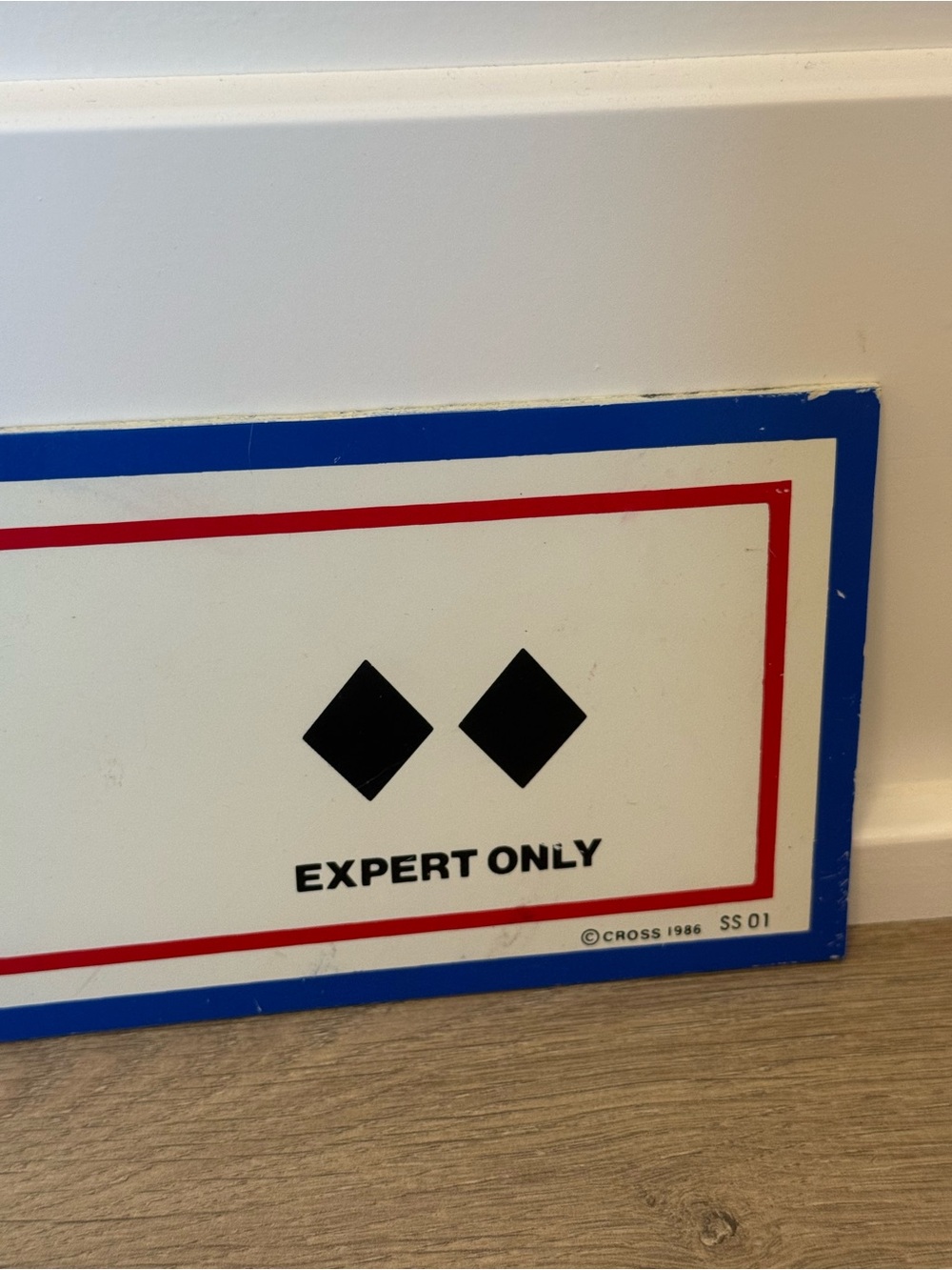 Steamboat Ski Resort Rolex Trail Sign - Double Black Diamond - Expert Only 15.5” - Picture 4 of 5